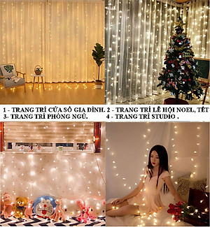Đèn Led Trang Trí Dài 10M - 80 Bóng Trang Trí Noel Lễ Tết