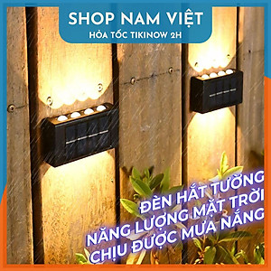 Đèn Led Hắt Tường Năng Lượng Mặt Trời, Chịu Mọi Thời Tiết - Chính Hãng NAVIVU