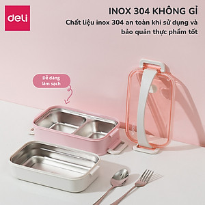 Hộp Cơm giữ nhiệt inox 304, hộp cơm văn phòng tiện dụng an toàn có thể sử dụng cho lò vi sóng