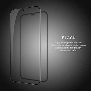 Miếng dán cường lực iPhone 12 Pro Max (6.7 inch) hiệu Nillkin Amazing CP+ Pro  full màn hình 3D mỏng 0.23mm, Kính ACC Japan, Chống Lóa, Hạn Chế Vân Tay - Hàng chính hãng