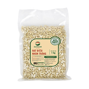 Hạt điều tươi vỡ đôi FAMINUTS bịch 1kg, hat điều tươi làm sữa hạt, làm bánh, xuất xứ Bình Phước