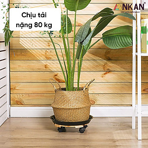 Đế Lót Chậu Cây Có Bánh Xe ANKAN - Lắp Ráp Theo Ý Khách Hàng Chọn Kích Thước Đế Và Tải Trọng Của Đế - Hàng Chính Hãng