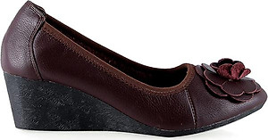 Giày Nữ Da Bò 5 Phân Huy Hoàng HT7943 - Nâu Đất