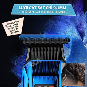 Tông đơ chấn viền Kemei KM-2795 lưỡi cắt mạ carbon DLC cao cấp công suất mạnh mẽ 8W sạc nhanh USB pin lâu - Chính hãng