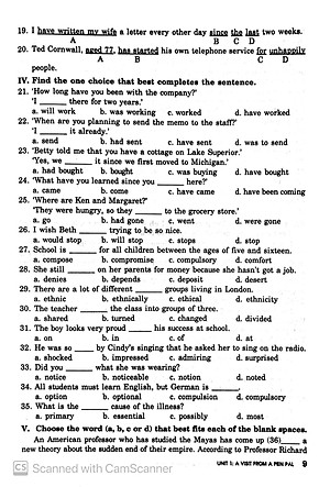 Sách Bài Tập Trắc Nghiệm Tiếng Anh 9 (Không Đáp Án)