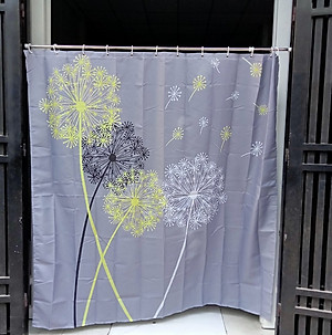 Rèm phòng tắm Vải Polyester Chống Thấm nước hoa Bồ Công Anh