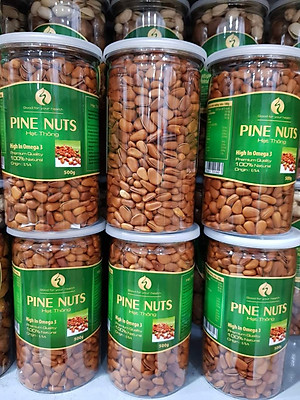 Hạt thông Mỹ (hũ 500gr)