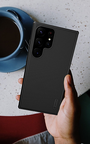 Ốp Lưng Dành Cho Samsung Galaxy S23 Ultra, S23 Plus, S23 Hiệu Nillkin Nhựa Sần Viền Dẻo Chống Sốc-Hàng Chính Hãng