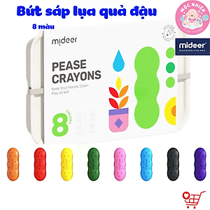 Bút Sáp Màu Lụa Hữu Cơ Quả Đậu Mideer Pease Crayons Cho Bé Từ 18m+