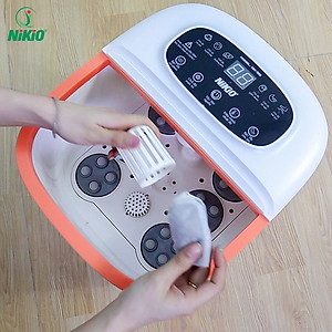 Bồn (Máy) Ngâm Massage Chân Nikio NK-195 NEW - Tự Động Làm Nóng Nước Và Giữ Ấm Nước, Tùy Chỉnh Được Nhiệt Độ Nước, Có Điều Khiển Cầm Tay - Cải Thiện Giấc Ngủ, Giảm Stress, Giảm Đau Nhức Chân, Lạnh Chân