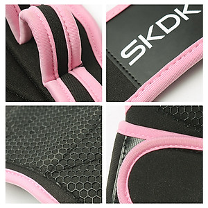 Găng tay tập gym hở mu bàn tay  Cleacco SKDK   , thoáng khí , đệm lòng bàn tay chắc chắn - Hàng chính hãng BORO SPORT