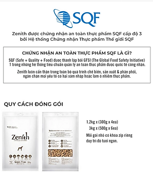 Thức ăn hạt mềm cho chó Zenith | Chó con | Chó trưởng thành | Chó già | Không ngũ cốc | Hỗ trợ miễn dịch | Phát triển xương khớp chắc khoẻ | Chính hãng Hàn Quốc