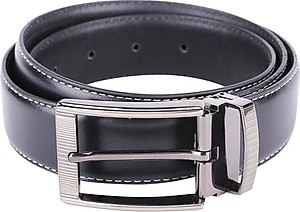 Thắt Lưng Nam Viền Chỉ Huy Hoàng HT4129 (120 x 3.5 cm) - Đen