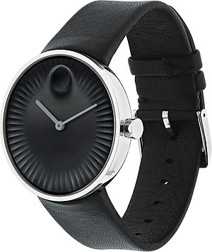Mua Đồng Hồ Nam Dây Da Movado 3680002 (40mm) Đen Tiki