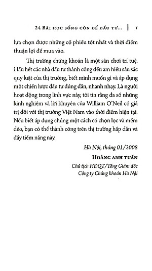 24 Bài Học Sống Còn Để Đầu Tư Thành Công Trên Thị Trường Chứng Khoán ( tặng kèm bookmark Tuyệt Đẹp )