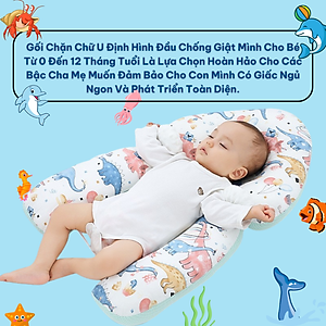 Gối định hình đầu, gối chặn chữ U cho trẻ sơ sinh A ( 0-1 tuổi)
