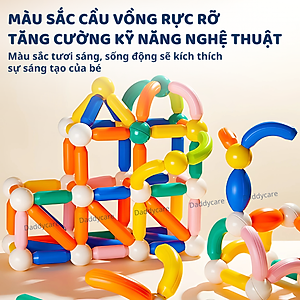 Đồ chơi lắp ráp nam châm Mideer Mideer Growth PLUS Magnetic Building Sticks