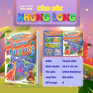 Sách trò chơi bóc dán - Cảm xúc Khủng long