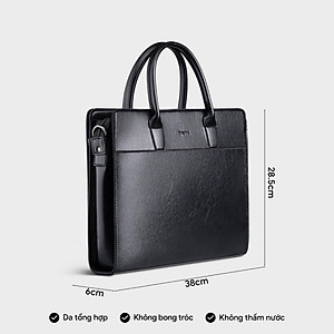 Cặp công sở Trita ( Thời trang nam đựng vừa laptop 13.3 inch - Cặp da TCA21 )