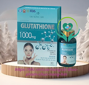 Viên Uống Trắng Da Glutathione 1000 mg dr.skincare - Hộp 30 viên - Làm đẹp da, trắng da, mờ nám