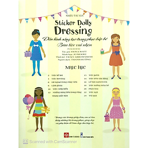 Sách Dán Hình Sáng Tạo Trang Phục Búp Bê - Bữa Tiệc Vui Nhộn