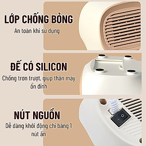 Máy Sưởi Gốm Mini Cho Nhân Viên Văn Phòng Làm Ấm Nơi làm việc phòng ngủ nhà tắm phòng học - Máy Êm Ấm Áp - Quạt Sưởi Ấm Mini Công Suất Max 400W Du Lịch Phượt Dã Ngoại Máy sưởi ấm cho phòng ngủ, quạt sưởi gốm nóng nhanh an toàn cho trẻ em - Hàng Nhập Khẩu
