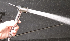 Bộ xịt vệ sinh tăng áp cao, chất liệu nhựa ABS mạ Chrome Eurolife EL-X08