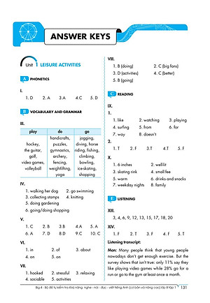 Sách Big 4 Bộ Đề Tự Kiểm Tra 4 Kỹ Năng Nghe - Nói - Đọc - Viết (Cơ Bản Và Nâng Cao) Tiếng Anh Lớp 8 Tập 1