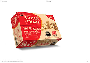 Thùng Phở Bò Hà Nội Micoem Cung Đình (30 Gói)