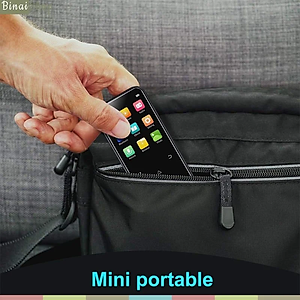 Ruizu D19 - Máy Nghe Nhạc Lossless Siêu Mỏng, Bluetooth 5.0, FM Radio, Thời Lượng Pin 50 Giờ, Bộ Nhớ Trong 16GB - Hàng Chính Hãng