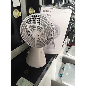 Quạt Tích Điện 3 Chế Độ, Kèm Đèn LED Siêu Sáng, Pin Dùng 3-5h Tùy Tốc Độ - HÀNG CHÍNH HÃNG MINIIN