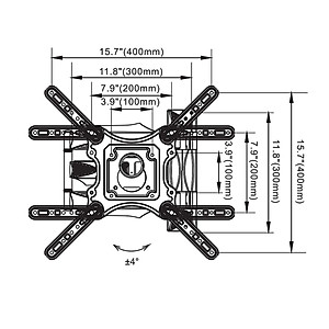 Giá Treo Tivi Đa Năng Góc Xoay 180° - Nhập khẩu | Dùng Cho Tivi 32-55 Inch