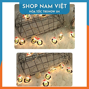 Dây Đèn Led Fairy Light Trang Trí Giáng Sinh Biểu Tượng Cây Thông, Người Tuyết, Ông Già Noel - Chính Hãng NAVIVU