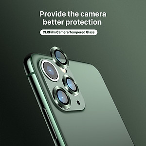 Bộ miếng dán kính cường lực bảo vệ Camera cho iPhone 11 Pro / 11 Pro Max hiệu Nillkin CLRFilm mang  lại khả năng chụp hình sắc nét full HD (độ cứng 9H, chống trầy, chống chụi & vân tay, bảo vệ toàn diện) - Hàng chính hãng