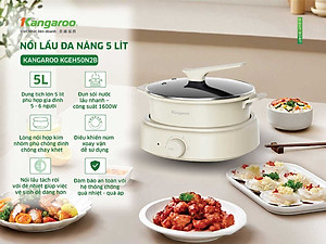 Nồi lẩu đa năng Kangaroo KGEH50N2B - Hàng chính hãng