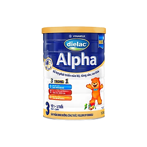 Sữa Bột Vinamilk Dielac Alpha Step 3 Hộp Thiếc (1500g)