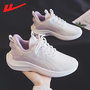 Giày thể thao nữ, giày chạy bộ đế êm nhẹ, thoáng khí đế cao su đúc, chống trơn trượt hạn chế mòn  – GNU2084