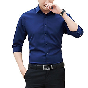 Áo Sơ Mi Nam Dài Tay Công Sở Mẫu VS01 Thời Trang Cao Cấp PONIVA Form Đẹp Chuẩn VNXK