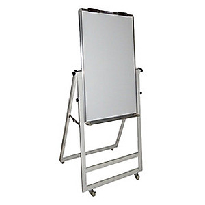 Bảng Flipchart chân gấp 80x120cm-Mặt bảng trắng không ô ly-bảng giá rẻ BAVICO