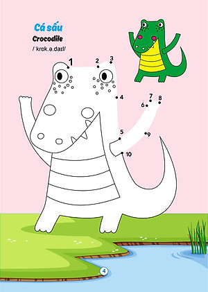 Tô màu phát triển trí thông minh - Tô màu song ngữ Anh - Việt (Túi 8 cuốn, dành cho trẻ 2 - 6 tuổi)