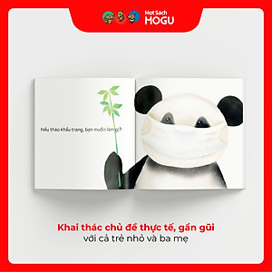 Truyện Ehon bé 1-2-3 tuổi - Nếu tháo khẩu trang thì sao nhỉ?