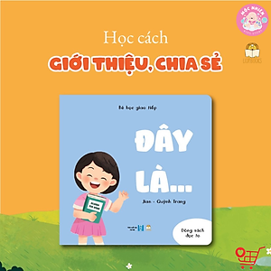 Sách - Bộ Bé Học Giao Tiếp 4 cuốn - Bồi cứng & Song ngữ Việt - Anh - Lionbooks