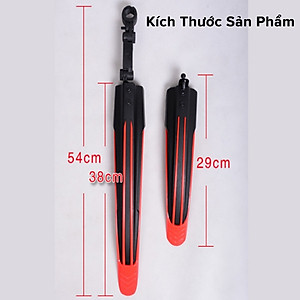 Bộ Chắn Bùn Xe Đạp Thể Thao Cho Cả Bánh Trước Và Bánh Sau - Hàng chính hãng dododios