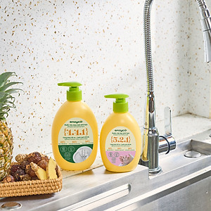 Nước rửa chén bát sinh học ENZYCO 465ml - Chiết xuất Bồ hòn và Enzyme Dứa