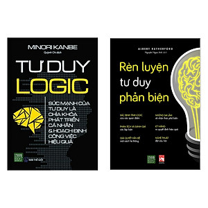 Combo 2 cuốn tư duy đáng đọc: Rèn Luyện Tư Duy Phản Biện + Tư Duy Logic (Cẩm nang lấp đầy lỗ hổng tư duy / Sách kỹ năng làm việc)