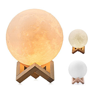 Đèn ngủ mặt trăng moon light 3d 16 màu điều khiển từ xa