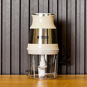 Máy Xay Mini Mishio MK389 - Dung Tích 0.8L, Xay Đồ Ăn Dặm, Gia Vị, Đồ Khô, Công Suất 250W Mạnh Mẽ - Hàng chính hãng
