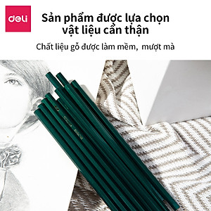 Bút chì lục giác Deli - loại 2B/HB - 10 chiếc/hộp - 33311 / 33312