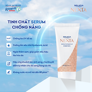 Serum chống nắng ngăn sạm, nám da Skin Aqua Nexta Shield Serum UV Essence SPF50+ PA++++ 50g ( dạng tinh chất)