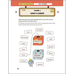 Sách Level Up - 100 Trò Chơi Từ Vựng Tiếng Anh Lớp 4